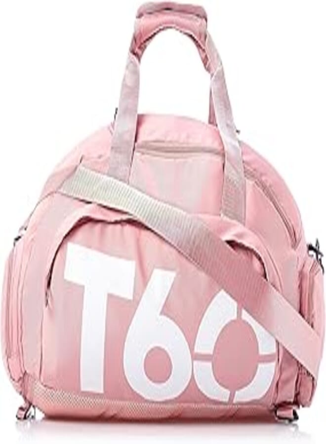OX Polyester Light Pink Duffle Bag OX-26 For Unisex, Size 40D*30W*15H