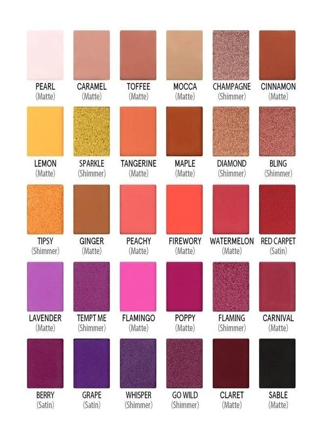 GOLD MAX GALAXY SHINE 30 COLORS EYESHADOW PALETTE matte, satin, shimmery multicolor - Image 4