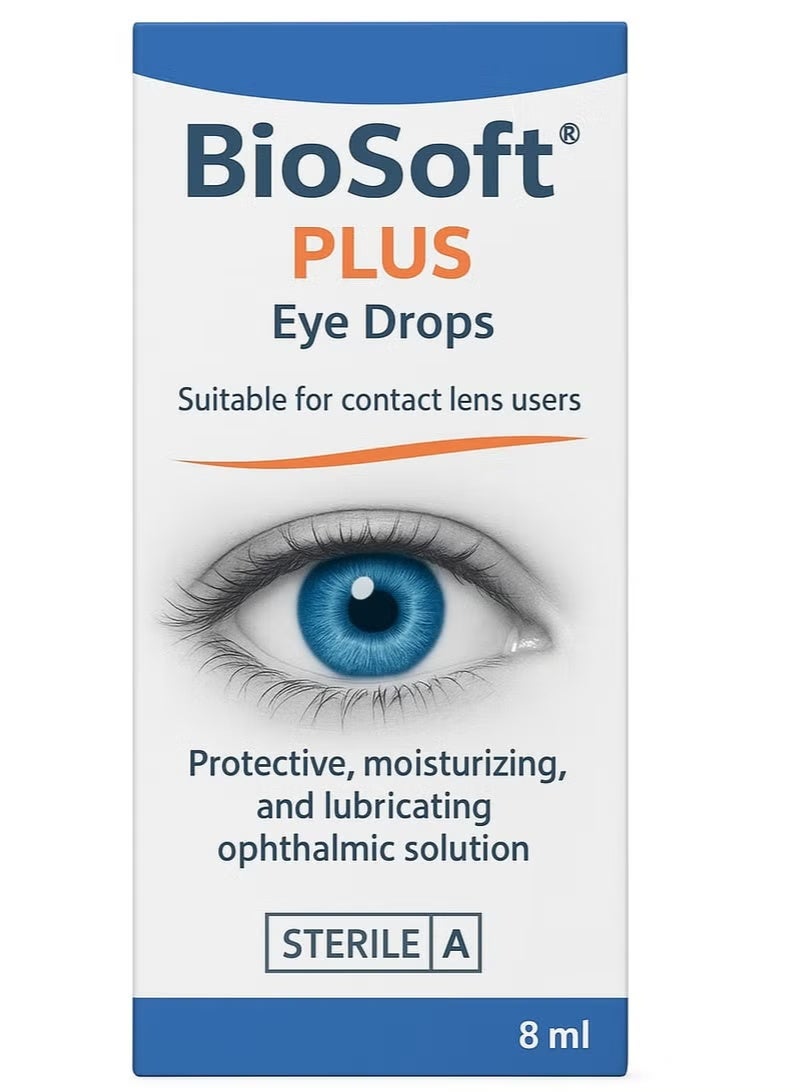 Biosoft Plus Eye Drops 8 Ml - Image 2