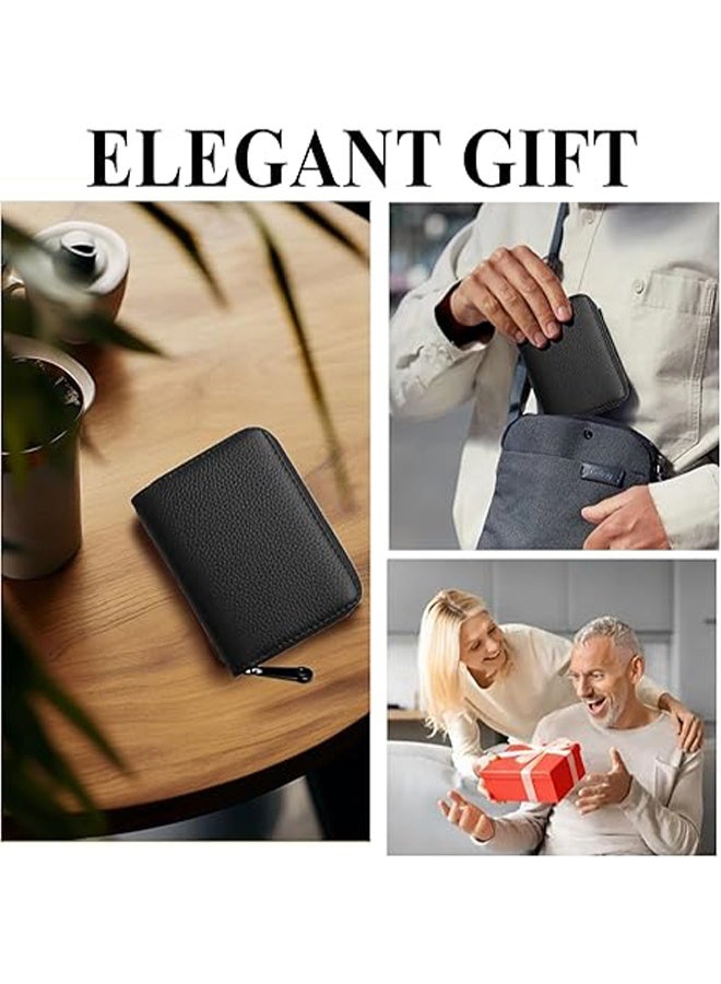 YJ Calf Leather Clip Black 1 piece Unisex - Image 5