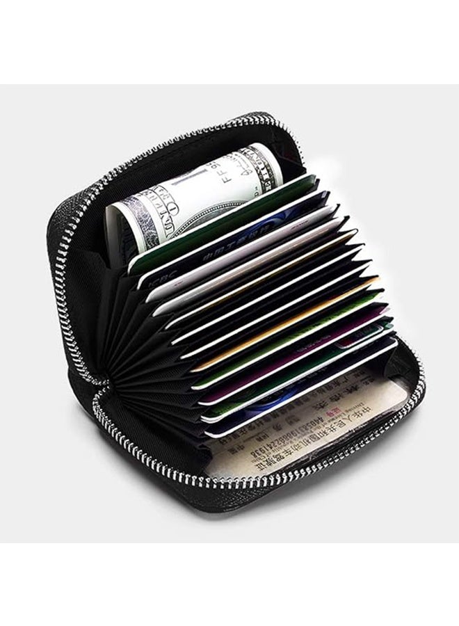 YJ Calf Leather Clip Black 1 piece Unisex - Image 4