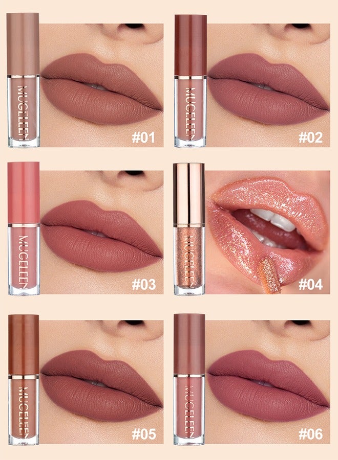 MUGE LEEN Thanks For The Love Lip Set,12 Colors Matte & Intense Lipstick 24H Long Lasting Waterproof Smudge Proof Non Sticky Not Fade Lightweight High Pigmented Portable Multi Use Lipstick Liquid Gift Set  - Image 3