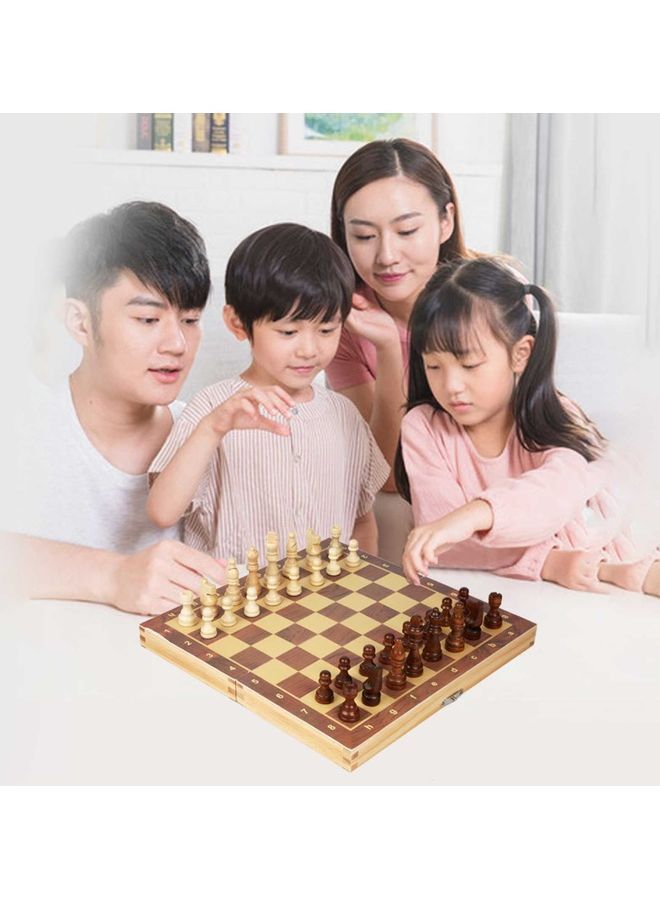 إسكدنيا لعبة لوح شطرنج مغناطيسي قابل للطي من الخشب الصلب - Image 3