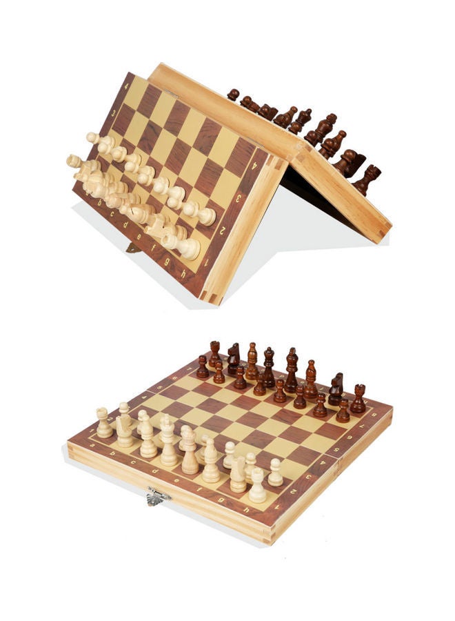 إسكدنيا لعبة لوح شطرنج مغناطيسي قابل للطي من الخشب الصلب - Image 4
