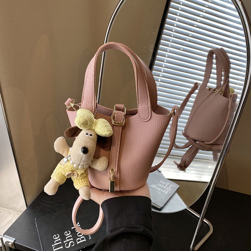 Fashionable Western Style Retro Portable Bucket Bag Women'S 2025 Spring New Elegant All-Match Niche Shoulder Crossbody Bag - Image 2