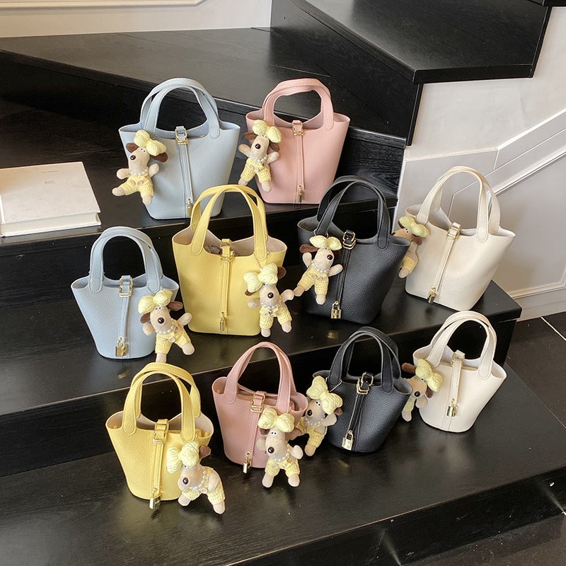 Fashionable Western Style Retro Portable Bucket Bag Women'S 2025 Spring New Elegant All-Match Niche Shoulder Crossbody Bag - Image 5