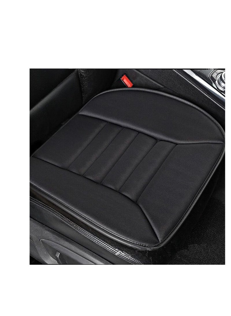 SYOSI Car Seat Cushion Pad Memory Foam Seat Cushion for Car Driver Seat Cushion with Non Slip Bottom Seat Protector Cushion for CarOfficeHome Use, Black - Image 1