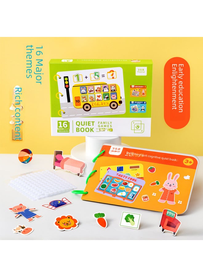 Cognitive Toys/posters/cards For Children's Learning Development-Specifications:The Math Model [16 Themes, 24 Pages In Total] Needs To Stick Hook And Loop On Its Own.  - Image 2