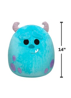 Squishmallows 14 inch Disney Sulley , Officially Licensed Kellytoy Plush Toy, Colorful Soft Toy, Gift for Kids, Girls & Boys Washable Squishy Stuff Toy Multicolor All Age  - Image 4