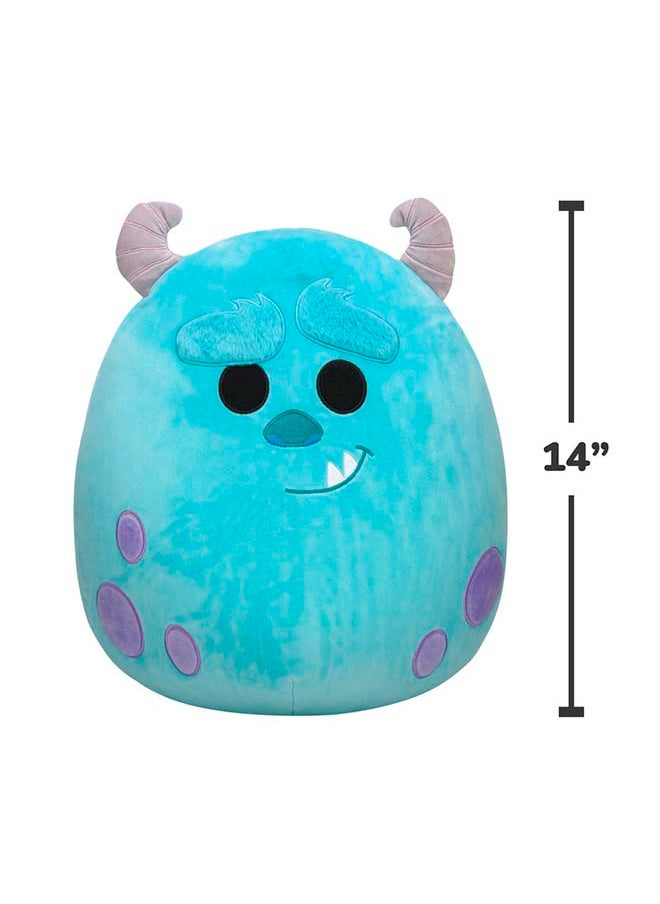 Squishmallows 14 inch Disney Sulley , Officially Licensed Kellytoy Plush Toy, Colorful Soft Toy, Gift for Kids, Girls & Boys Washable Squishy Stuff Toy Multicolor All Age  - Image 4