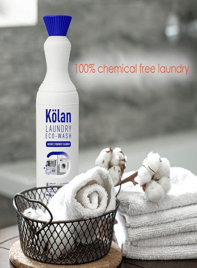 Kolan Organic Biodegradable Laundry Clothing Detergent 700 ML - Ideal for Both Top and Front Load and also Hand Wash (Cleans and Freshens all Types of Fabrics) - Image 2