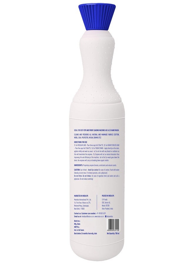 Kolan Organic Biodegradable Laundry Clothing Detergent 700 ML - Ideal for Both Top and Front Load and also Hand Wash (Cleans and Freshens all Types of Fabrics) - Image 4