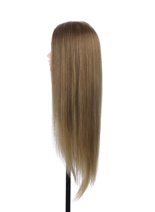 NIBEMINENT Hairdressing Dummy Head Brown 0.671kg  - Image 2