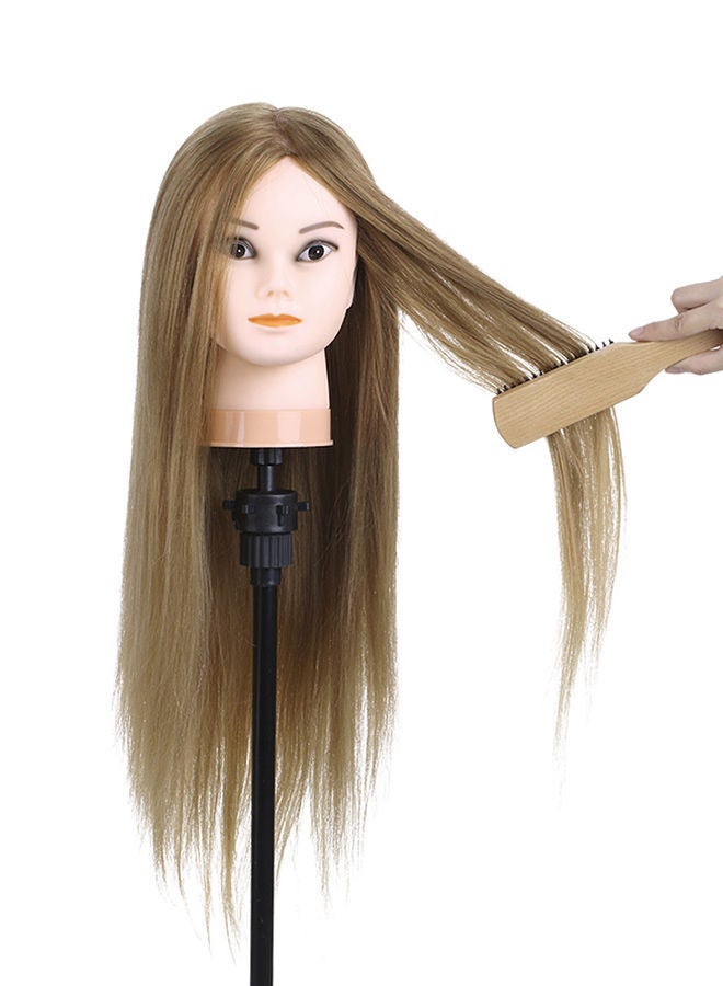 NIBEMINENT Hairdressing Dummy Head Brown 0.671kg  - Image 3