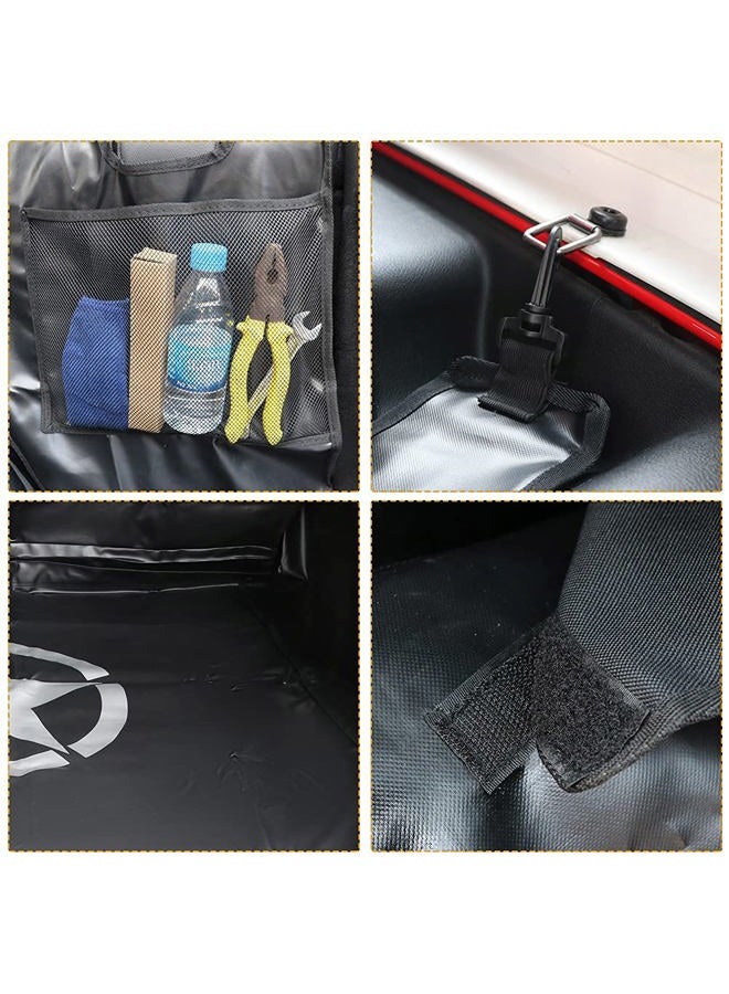 BESTAOO Dog Cargo Liner for Jeep, Waterproof Pet Dog Trunk Cargo Liner for 2007-2021 Jeep Wrangler JK JL 4-Door, Heavy Duty Oxford Nonslip Dog Trunk Cargo Protector Washable Dog Seat Cover (Star) - Image 4