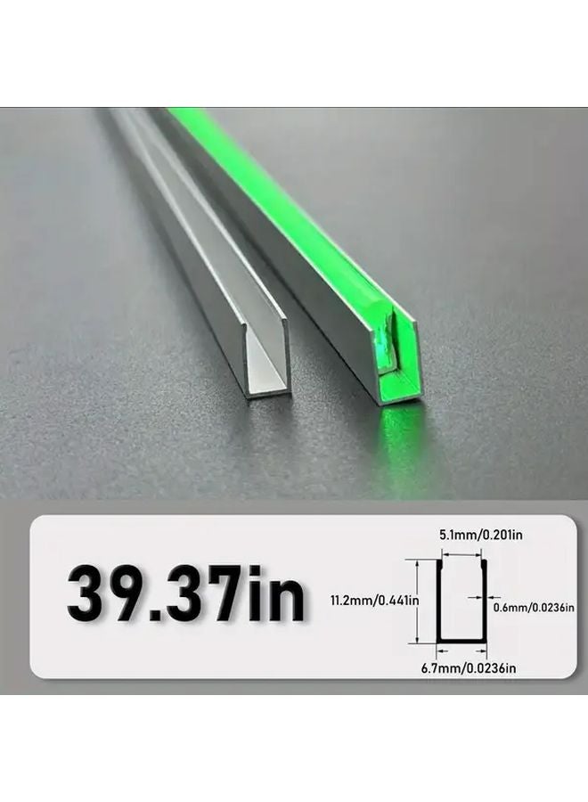 20pcs Aluminum LED Light Channel System 6x12mm U Channel For LED Strips - Image 1