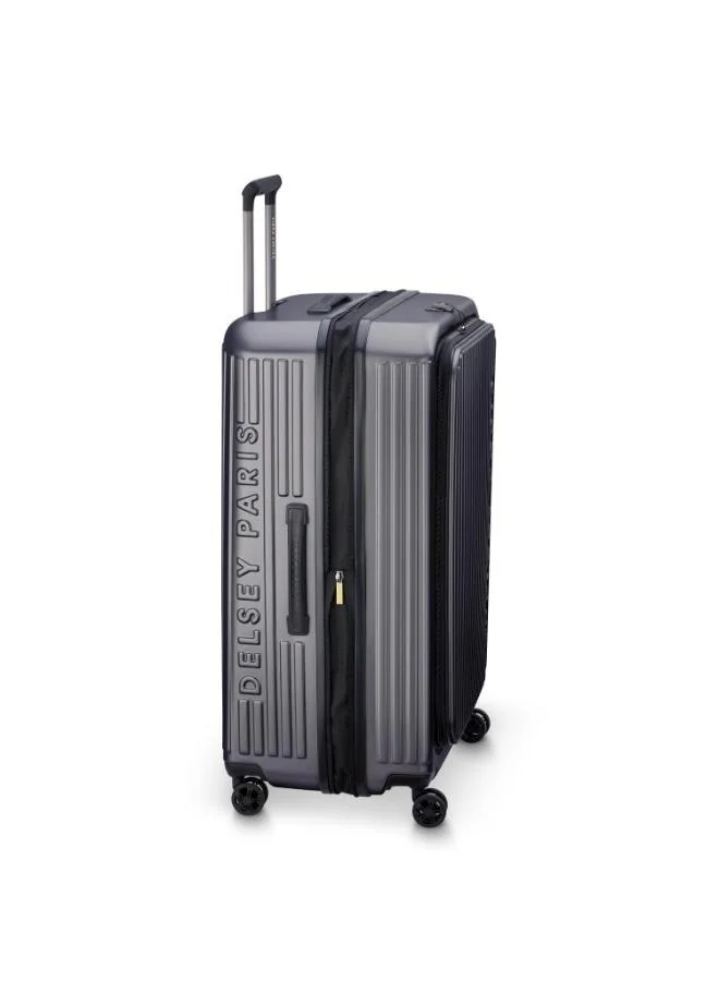 DELSEY Paris Securtime Zip 77 cm Top Opening 4-Wheel Expandable Suitcase - Anthracite