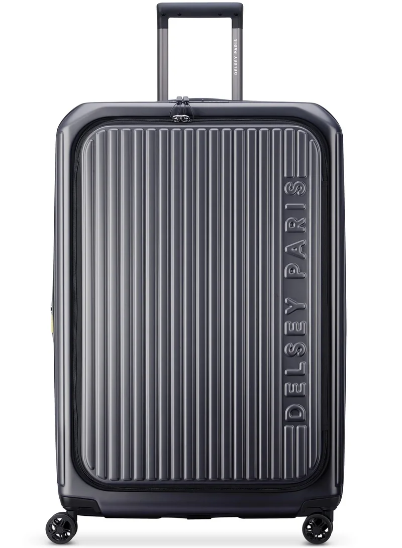 DELSEY Paris Securtime Zip 77 cm Top Opening 4-Wheel Expandable Suitcase - Anthracite