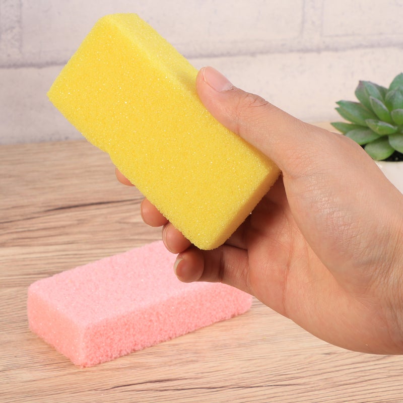 2pcs Foot Care Exfoliator Pedicure Tool Foot Pumice Stone Sponge Block Callus Remover Scrubber Dead Hard Skin Remover Cleaner (Ra - Image 3