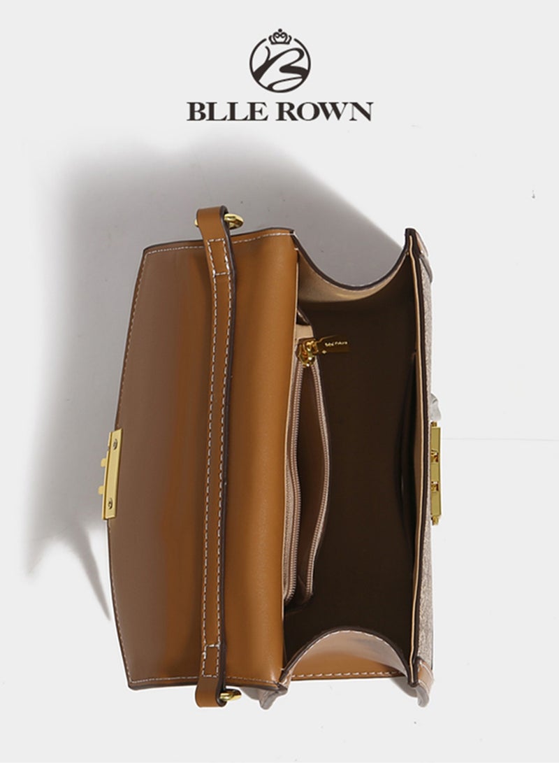 بليه روان شنطة يد نسائية فاخرة مع شال حريري أنيق – شنط كتف وكروس متعددة الاستخدام للدوام والجامعة والمشاوير اليومية - Image 4