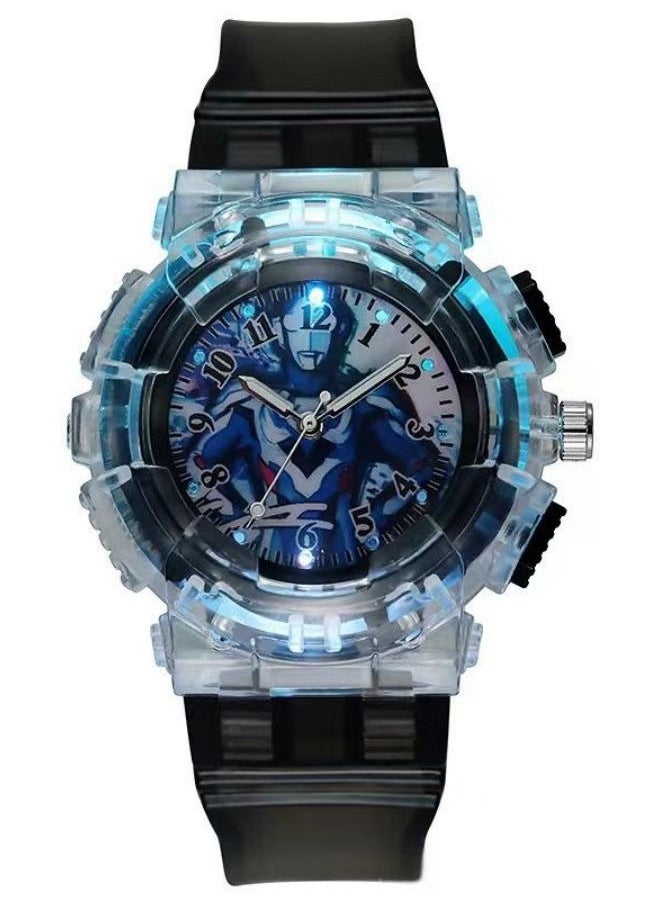 DIDA LED illuminated cartoon Ultraman children's watches (4 pieces), including Cerro, Tiga, Jed, Zeta  - Image 5