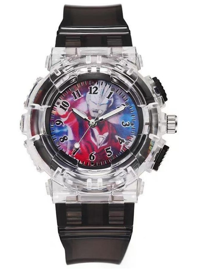 DIDA LED illuminated cartoon Ultraman children's watches (4 pieces), including Cerro, Tiga, Jed, Zeta  - Image 4