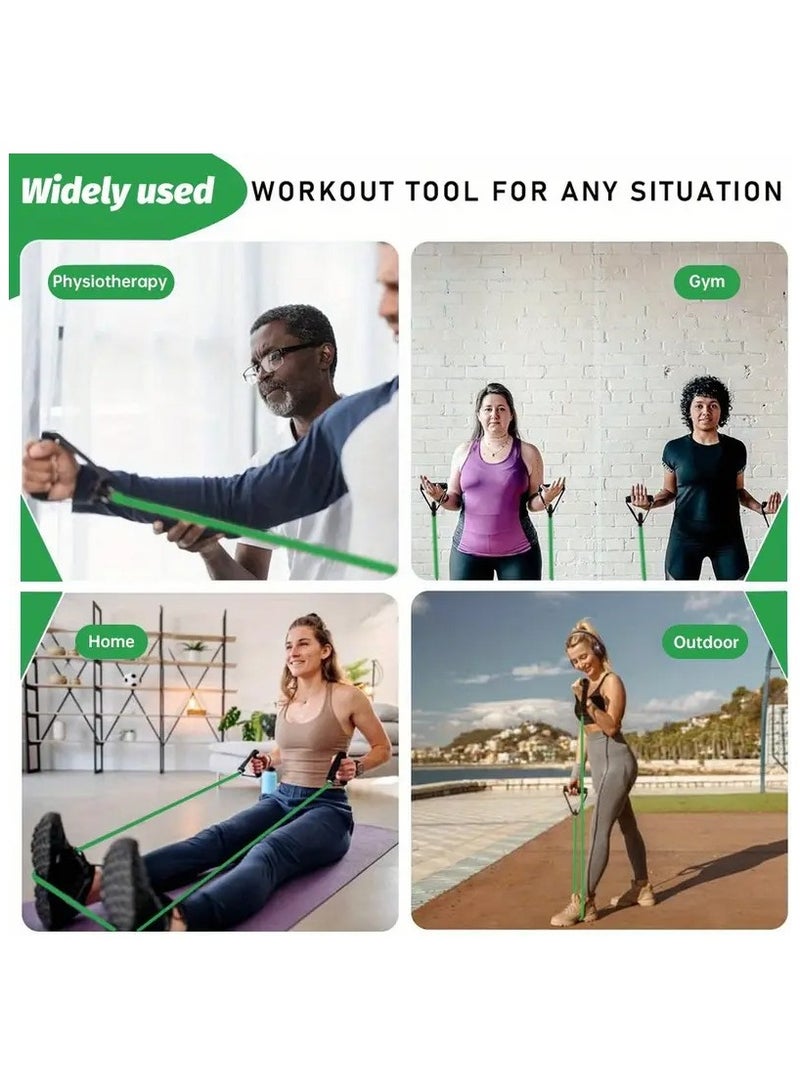 SportQ Tube Resistance Bands for Physical Training, Muscle Stretching, Fitness and Body Sculpting for Men and Women, Elastic Band, Tubular Resistance Band for Body Sculpting, Exercise Belt Resistance Band for Home and Gym - Image 3