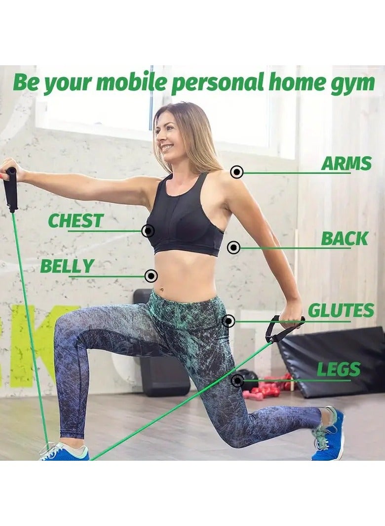 SportQ Tube Resistance Bands for Physical Training, Muscle Stretching, Fitness and Body Sculpting for Men and Women, Elastic Band, Tubular Resistance Band for Body Sculpting, Exercise Belt Resistance Band for Home and Gym - Image 5