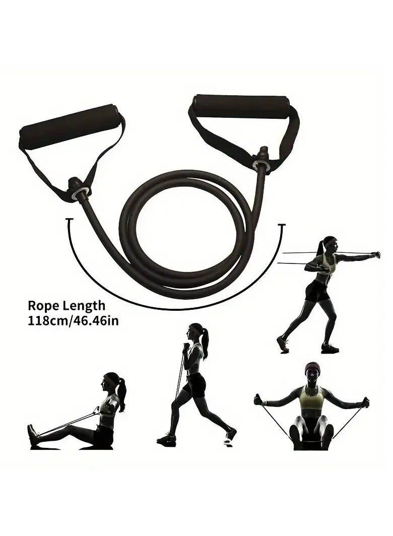 SportQ Tube Resistance Bands for Physical Training, Muscle Stretching, Fitness and Body Sculpting for Men and Women, Elastic Band, Tubular Resistance Band for Body Sculpting, Exercise Belt Resistance Band for Home and Gym - Image 2