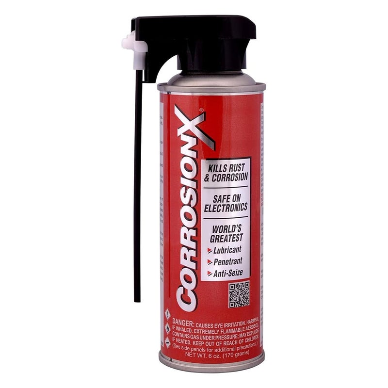 CorrosionX مثبط الصدأ، قوة صناعية، وقاية من التآكل، مادة تشحيم ونافذة للاستخدام البحري، والسيارات، والإلكترونيات، والمركبات الترفيهية، تحمي البراغي، والكابلات، والمحركات، والأجزاء، 6 أونصات بخاخ - Image 1
