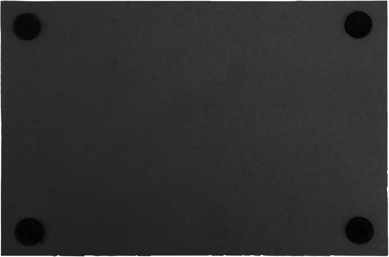 FUNSUEI 6 Pack 12 x 8 Inches Black Slate Cheese Board Natural Slate Cheese Plates Rectangular Slate Serving Tray for Meat Fruit Biscuit Kitchen Dining Parties - Image 4