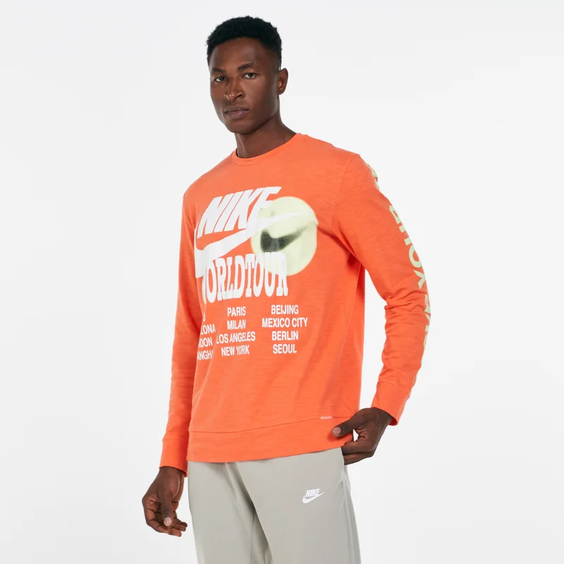 Nike Men's Sportswear World Tour T-Sweatshirt