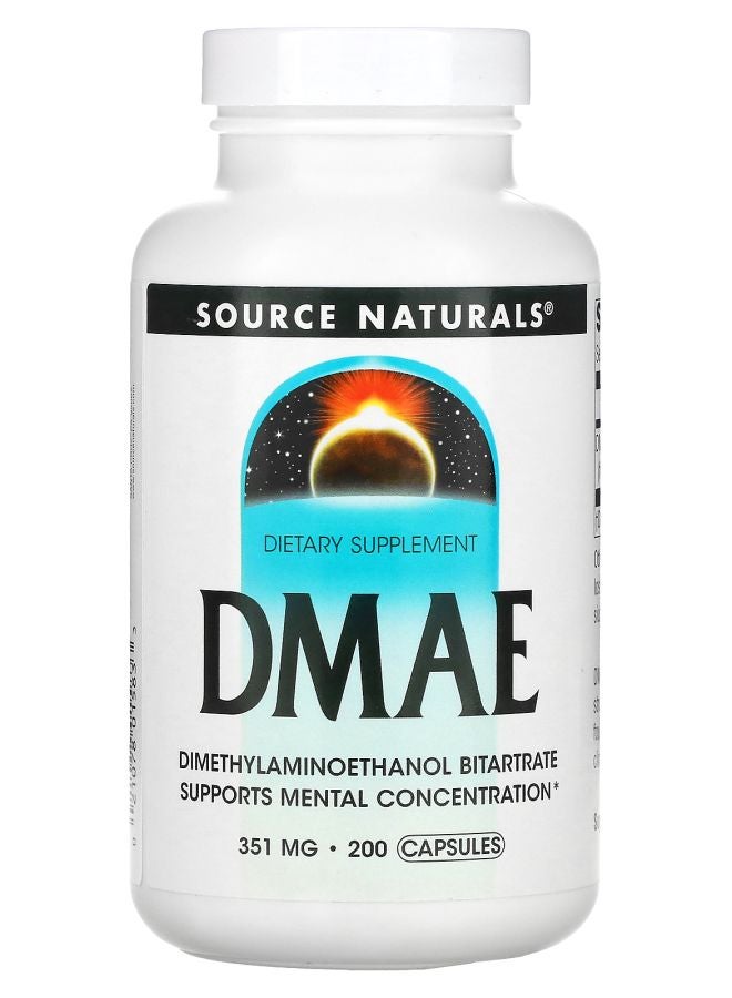 Source Naturals DMAE 351 mg 200 Capsules