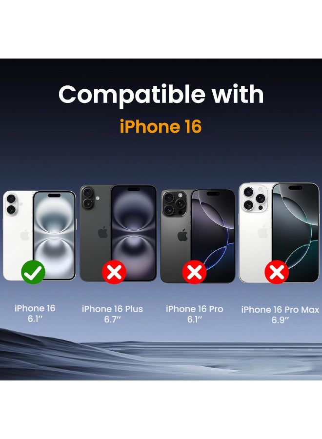 Glass 2 Pack Privacy Screen Protector for iPhone 16, [30° Anti-Spy][9H Hardness][Anti Scratch][Bubble Free] Tempered Screen Protector for iPhone 16 6.1 inch (Boxed, 2PCS) - Image 2