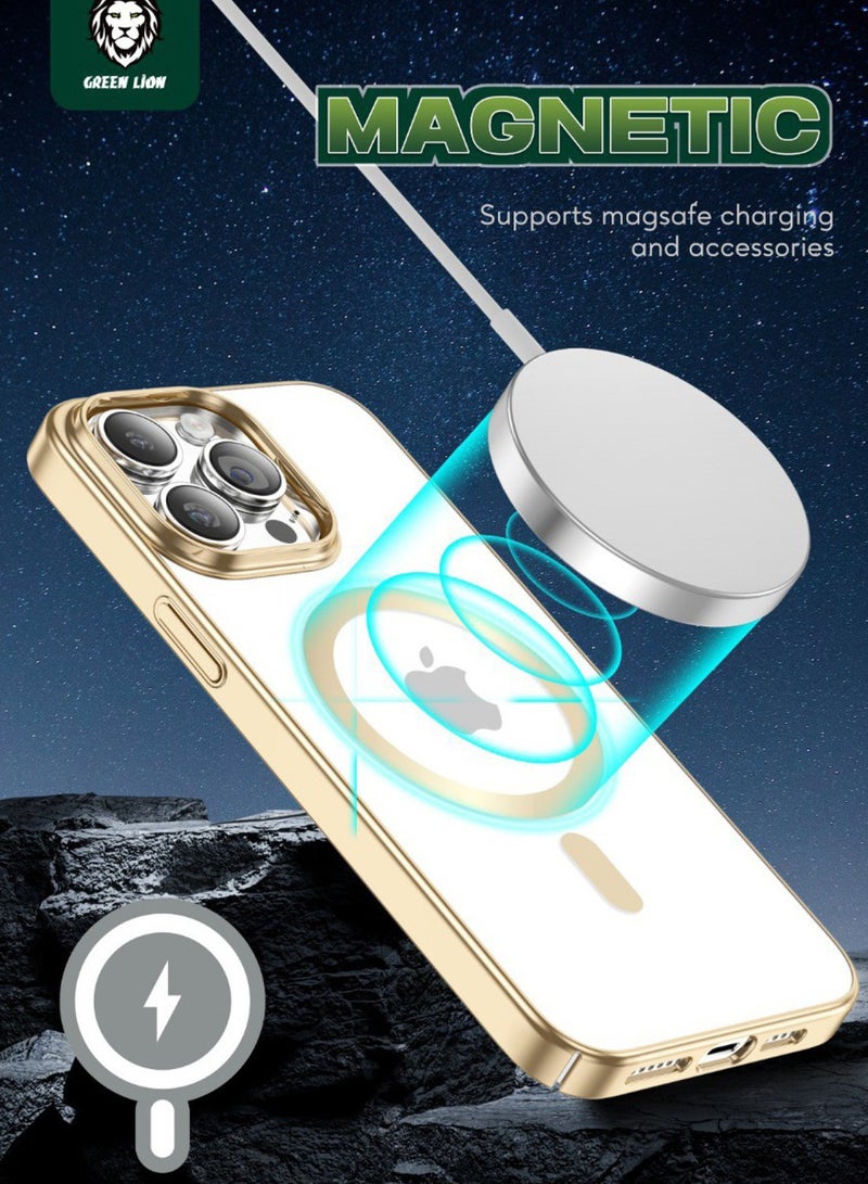 Green Lion Delgado Chrome Magsafe Case for iPhone 14 Pro ( 6.1" ) - Silver - Image 3