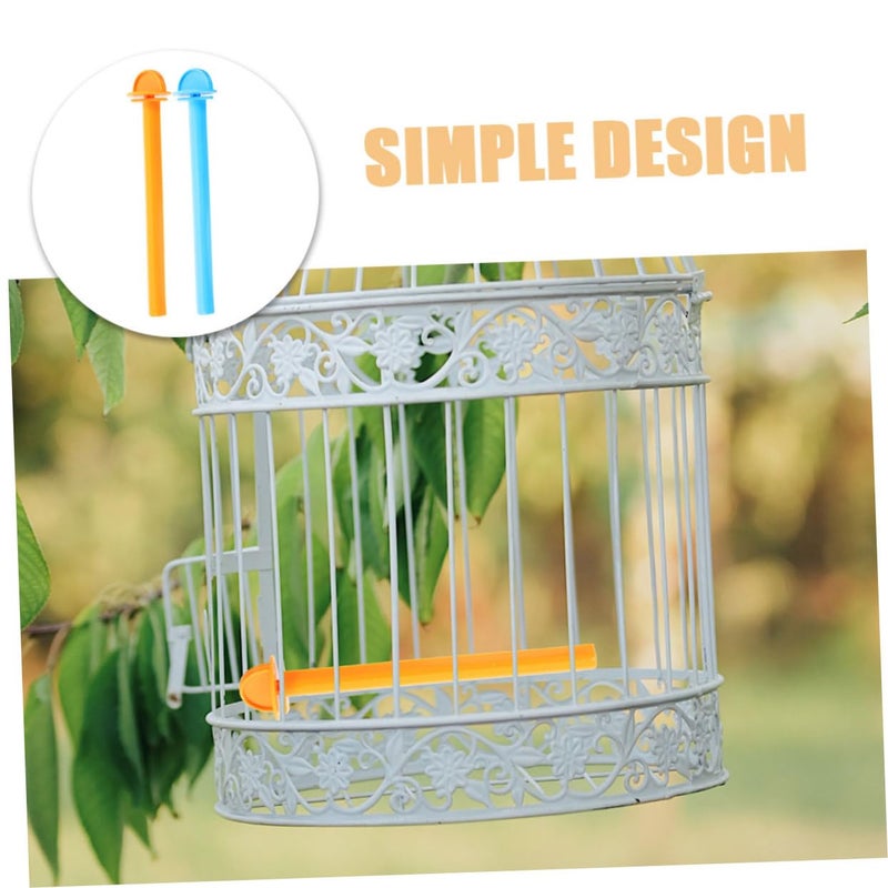 8Pcs Plastic Bird Perches for Cages Parrot Biting Sticks Stand Holders for Canaries Finches Budgies - Image 4
