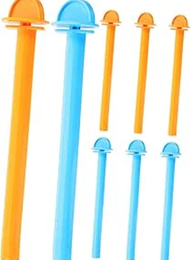 8Pcs Plastic Bird Perches for Cages Parrot Biting Sticks Stand Holders for Canaries Finches Budgies - Image 1