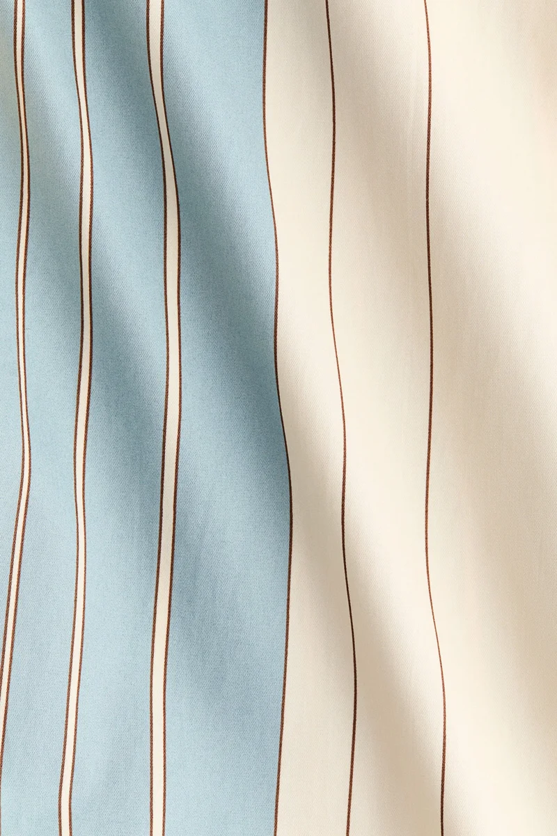 اتش اند ام بنطلون بوبلين بقصّة مريحة