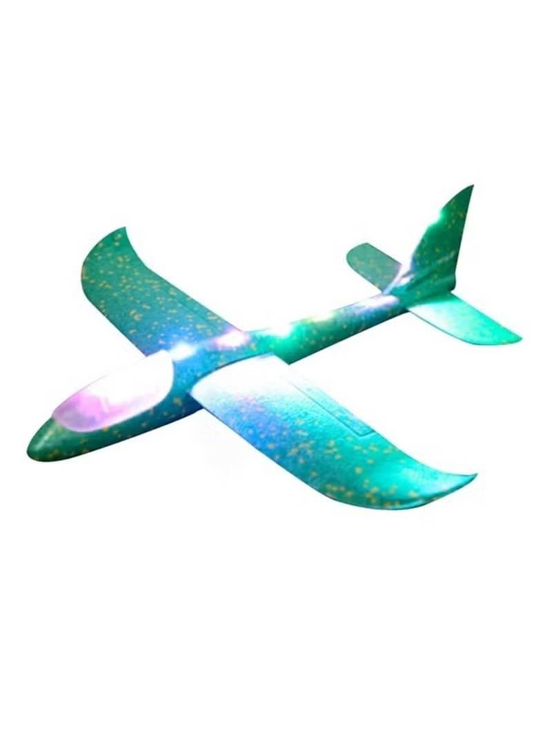 LED Light Foam Glider Airplane Toy for Kids, Lightweight EPP Foam with Flashing Lights - Image 1