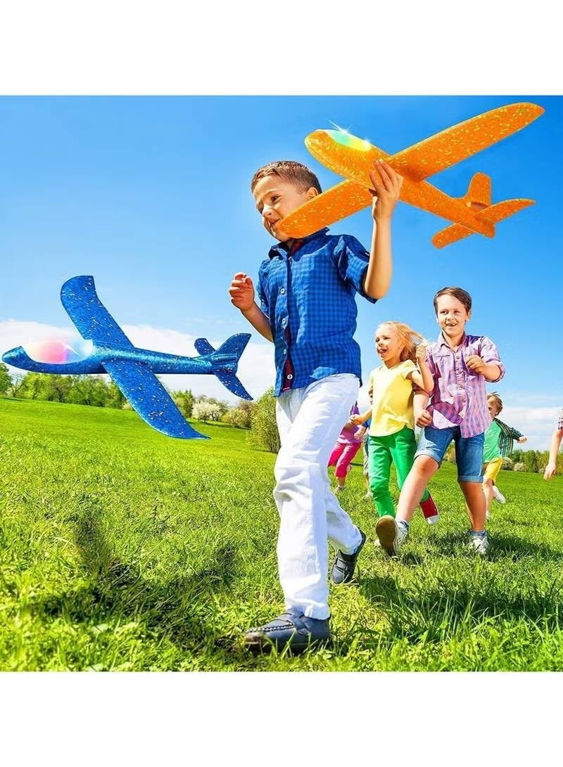 LED Light Foam Glider Airplane Toy for Kids, Lightweight EPP Foam with Flashing Lights - Image 3