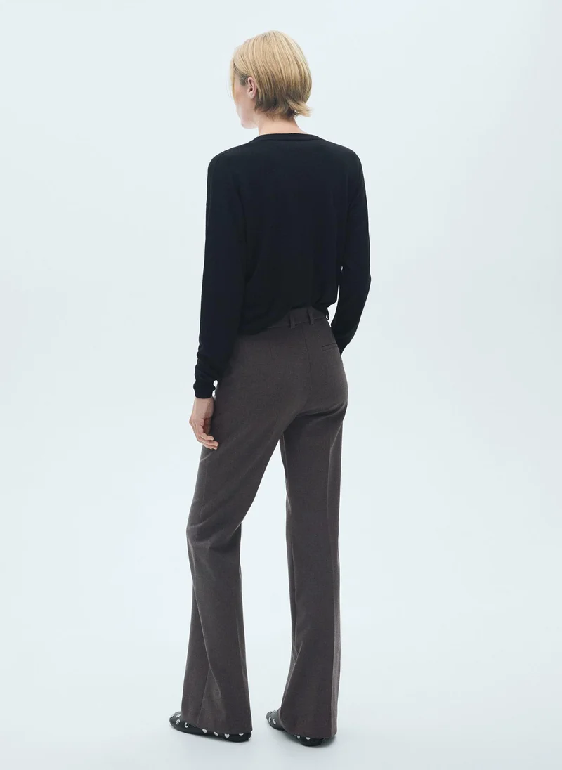 MANGO Pocket Flared Pants