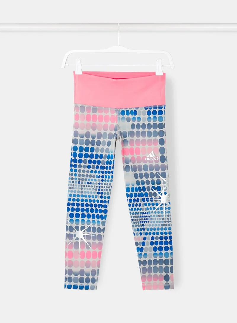 adidas Girls Dance Allover Print Leggings