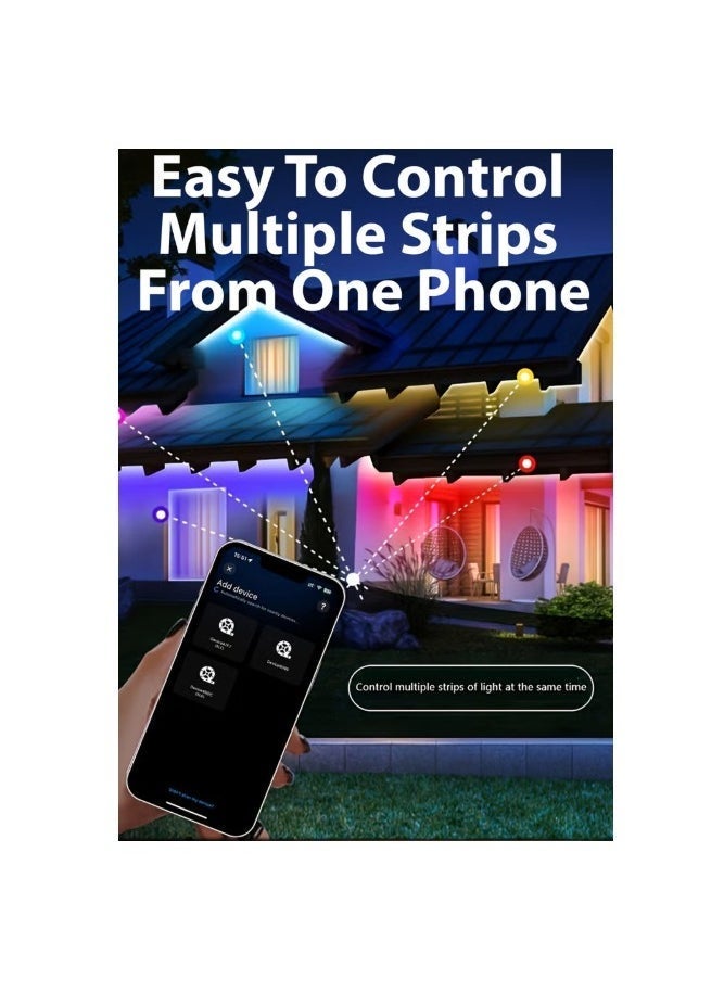 JAJEEK 5M Flexible Smart Bluetooth RGB LED Strip Light – USB Powered, Music Sync Lighting, Mobile App Control, Multi-Color LED Light Strip for Home Decor, Bedroom, Kitchen, Car, Parties, and Outdoor Spaces - Image 3