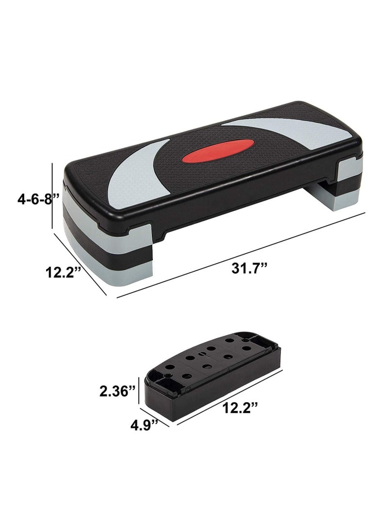ULTIMAX - Aerobic Step, Adjustable Fitness Aerobic Step Non-Slip Cardio Yoga Pedal Stepper Home Gym Workout Exercise Equipment - Image 1
