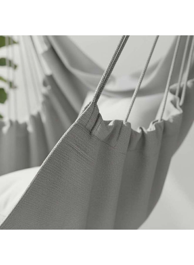 Pan Home Hammock Swing Chair with 2 Cushions 130x100cm - Grey - 223AIC9903804 - Image 2