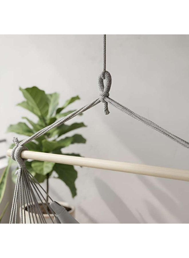 Pan Home Hammock Swing Chair with 2 Cushions 130x100cm - Grey - 223AIC9903804 - Image 3