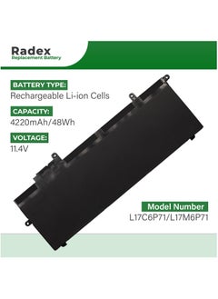 RADEX L17M6P71 High Grade Compatible Laptop Battery for Lenovo Thinkpad X280 A285 Series Notebook [L17L6P71, L17C6P71, L17M6P72, L17C6P72]  - Image 2