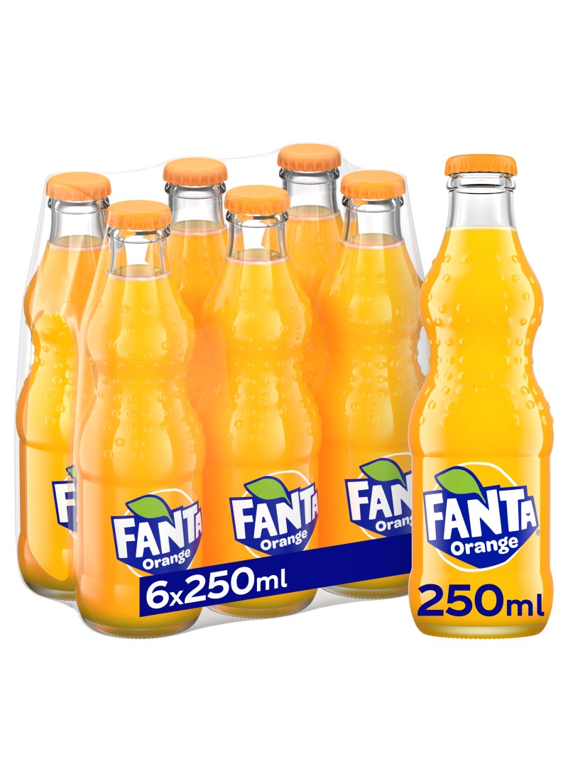 Fanta Glass Bottle Carbonated Soft Drink - Image 1