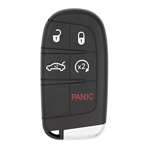Keyless2Go Replacement for 5 Button Proximity Smart Key Dodge Chrysler M3N-40821302 (Sedan) - Image 1
