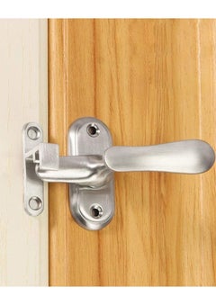 KASTWAVE Door Latch Security Lock Stainless Steel Safety Door and Window Latches Suitable for Barn Door Latch, Household, Bathroom, Garage (Silver)  - Image 1